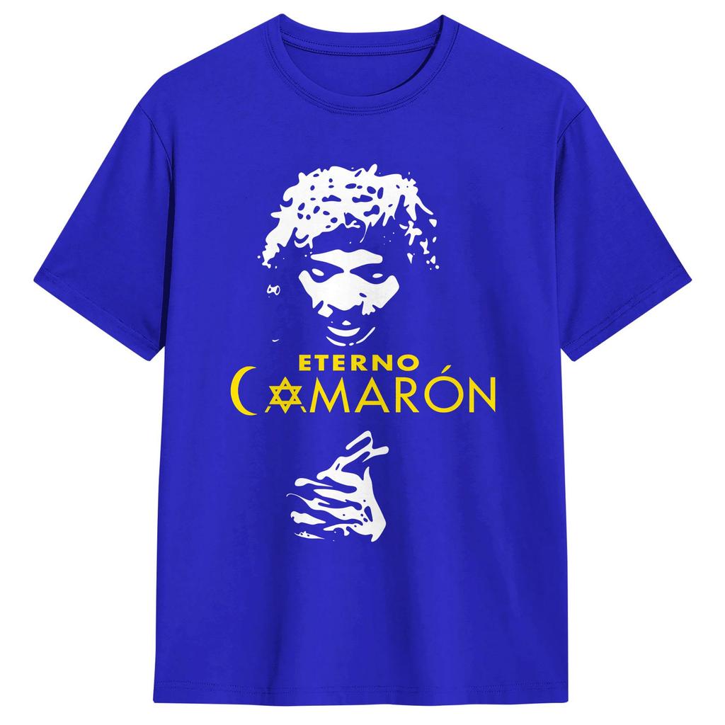 Harajuku TShirt Summer Camaron De La Isla Novelty TShirts  Pure Cotton Tshirt for Couple Y2K Basic Short Sleeve Tops