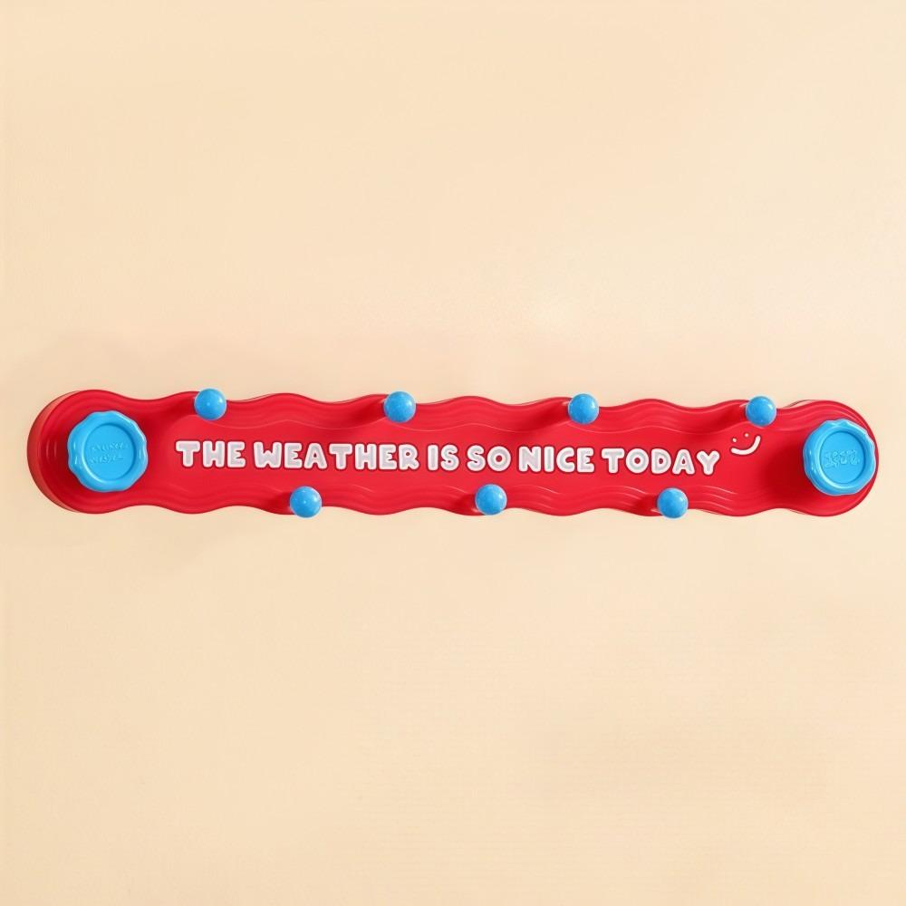 

Rotating Suction Cup Hook Traceless Wall-mounted Non-porous Bracket Dopamine 9 Hooks Bag Clothes Keys Hanger Home Storage червоний