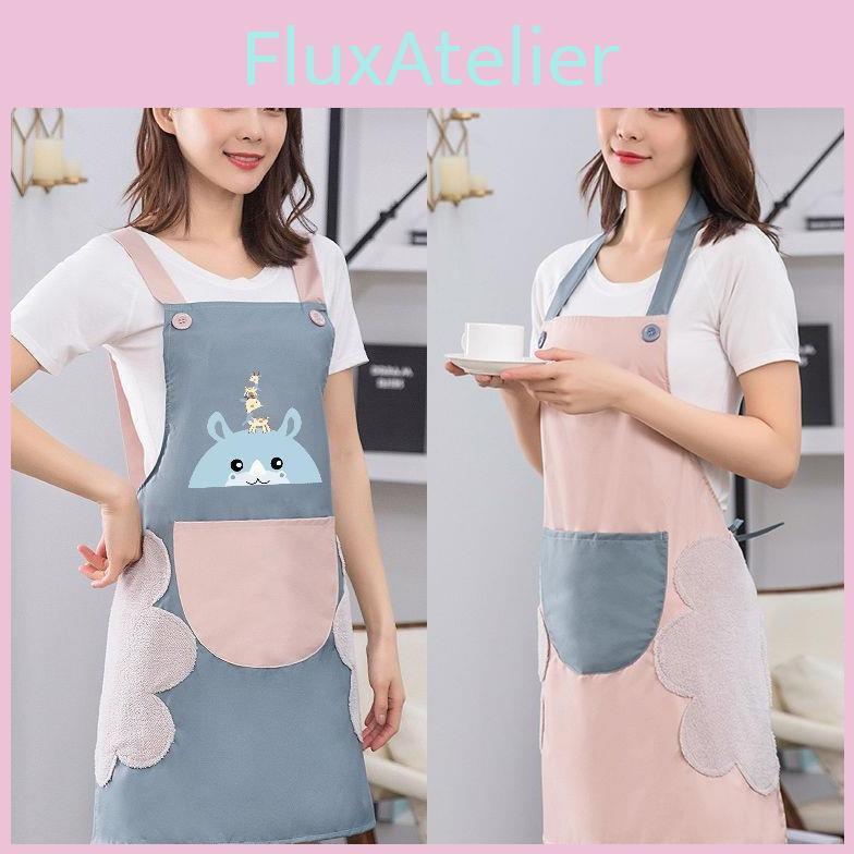 Polyesterová zástěra bez rukávů s motivem jelena na vaření v kuchyni, do domácí kanceláře, dárek pro páry