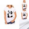 Stylish Women T Shirt Tops Featuring Adorable Panda Print For Summer Casual Wear