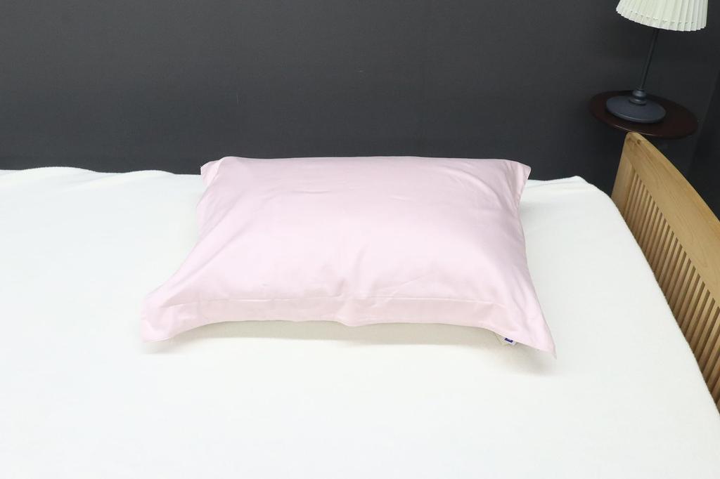 Romance Kosugi Pillowcase (63 x 43 cm) Made in Japan, 100% Cotton Satin with Silk Soft Finish, Pink