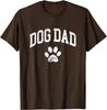 Dog Dad Paw Print Distressed Graphic Tee Casual Cotton TShirt for Unisex