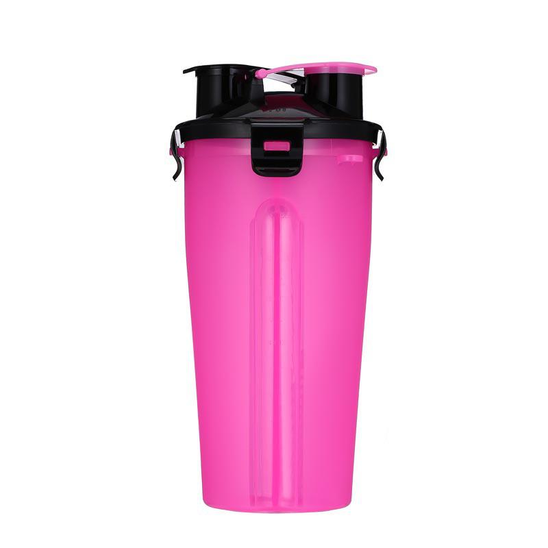 Tragbare Haustier-Futter- und Wasserflasche mit faltbarer Schüssel