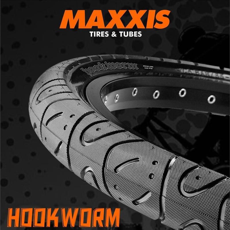 MAXXIS Hookworm 26 x 2.5 Велосипедная покрышка BMX С проволочным кордом Камерная покрышка для Street Park vert Flatland 20 дюймов 24 26 27.5 или 29 Размеры