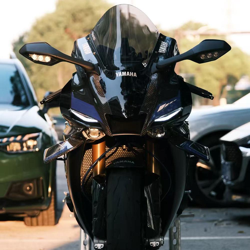 R1 2025 WINGLETKIT For Yamaha YZF R1M 2020-2025 Motorcycle Aerodynamic Wing Kit Side Wing Fixed Wing Spoiler Fairing Accessories