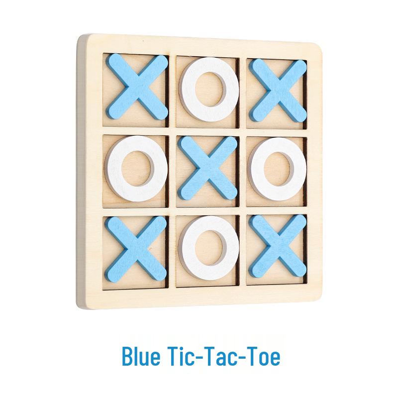 Wooden XO Tic-Tac-Toe Puzzle: Children's Early Education & Thinking Exercise Game for Kindergarten
