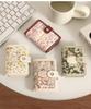 Mini Porte-Cartes Rétro Peinture à l'Huile pour Femmes Grande Capacité Multi-Fentes pour Cartes Housse pour Carte d'Identité Sac de Rangement pour Permis de Conduire Porte-Monnaie