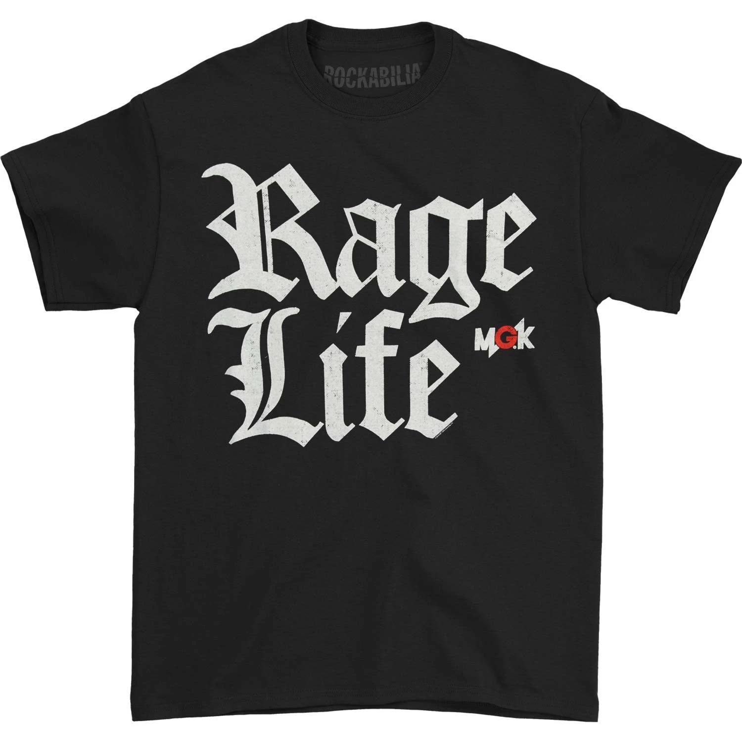 Men s Machine Gun Kelly (Music) Rage Life T-shirt Small Black XL