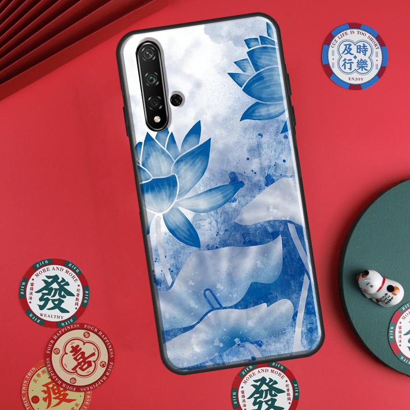 Lotus Flower For Huawei P30 P20 P40 Lite P60 Pro Nova 5T 12s 12i 11i Y90 Y70 Y60 Y61 Y91 Y72 9 10 SE Case