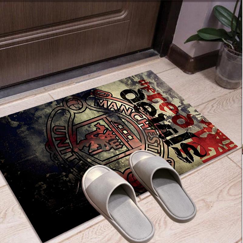Manchester United F.C Pattern Rug, Indoor/Outdoor Mat, for Picnic, Gameroom, Bedroom, Office, Living Room, Home Decor Carpet, Birthday Gift