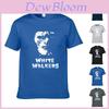 Camiseta de Manga Curta Game Of Thrones White Walker Para Homens e Mulheres com Design Clássico
