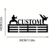 Soporte de Medallas de Karate Personalizado para Pared, 12 Barras para Cintas de Cinturón, Regalo de Artes Marciales para Hombre