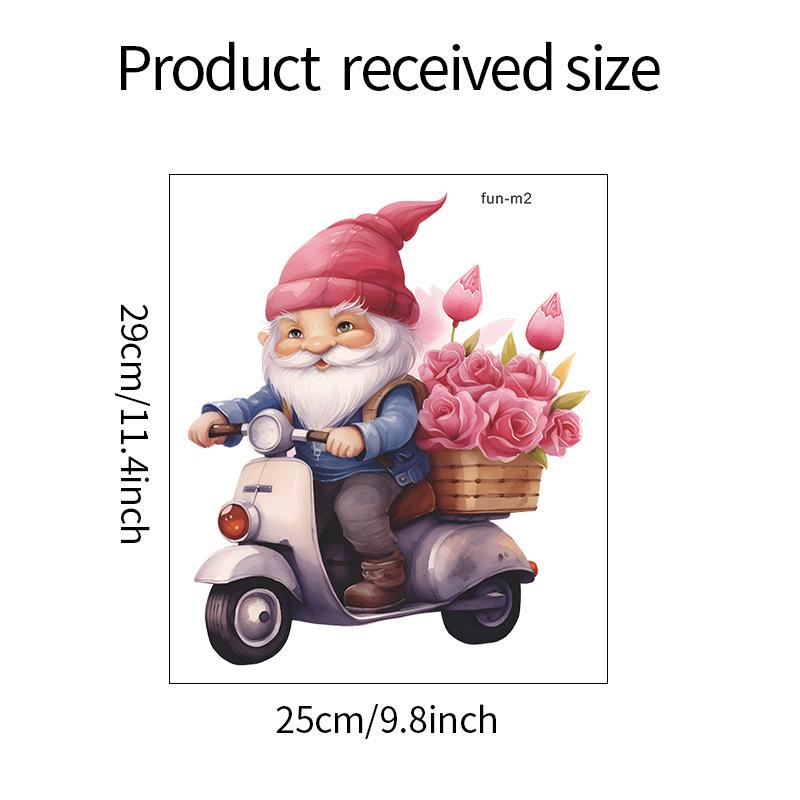 

День святого Валентина Карликовая роза Туалетный стик Ванная туалет Домашнее украшение Наклейка на стену 25*29CM/fun-m2