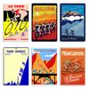 PARIS ROUBAIX Vintage Abstrakter Radsport Druck Giro D Italia Retro Passo Dello Stelvio Radfahren Metallblechschild Poster