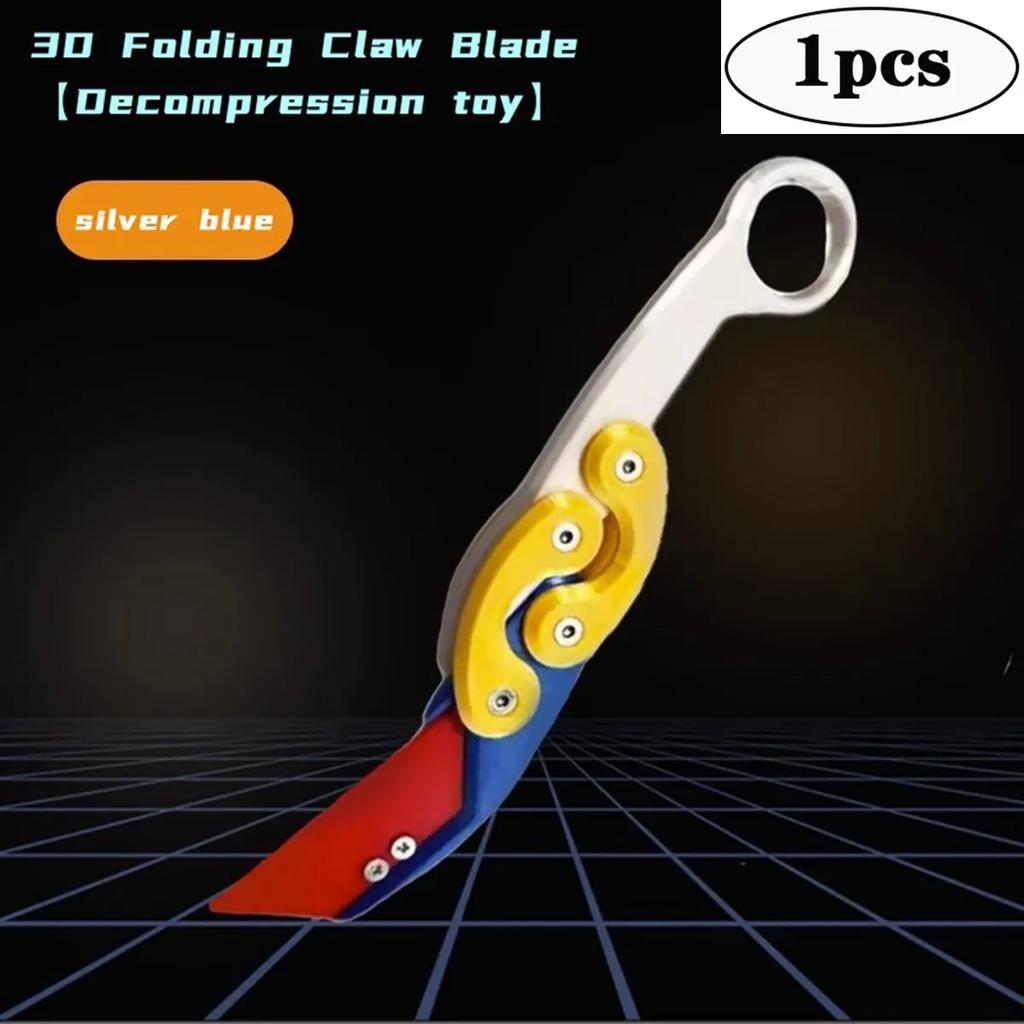 3D Explosives Schwerkraft-Klappklauenmesser Schmetterlingsklauen-Schwerkraftmesser Springen Neues Quick Push-Dekompressionsspielzeug Cooles Messer