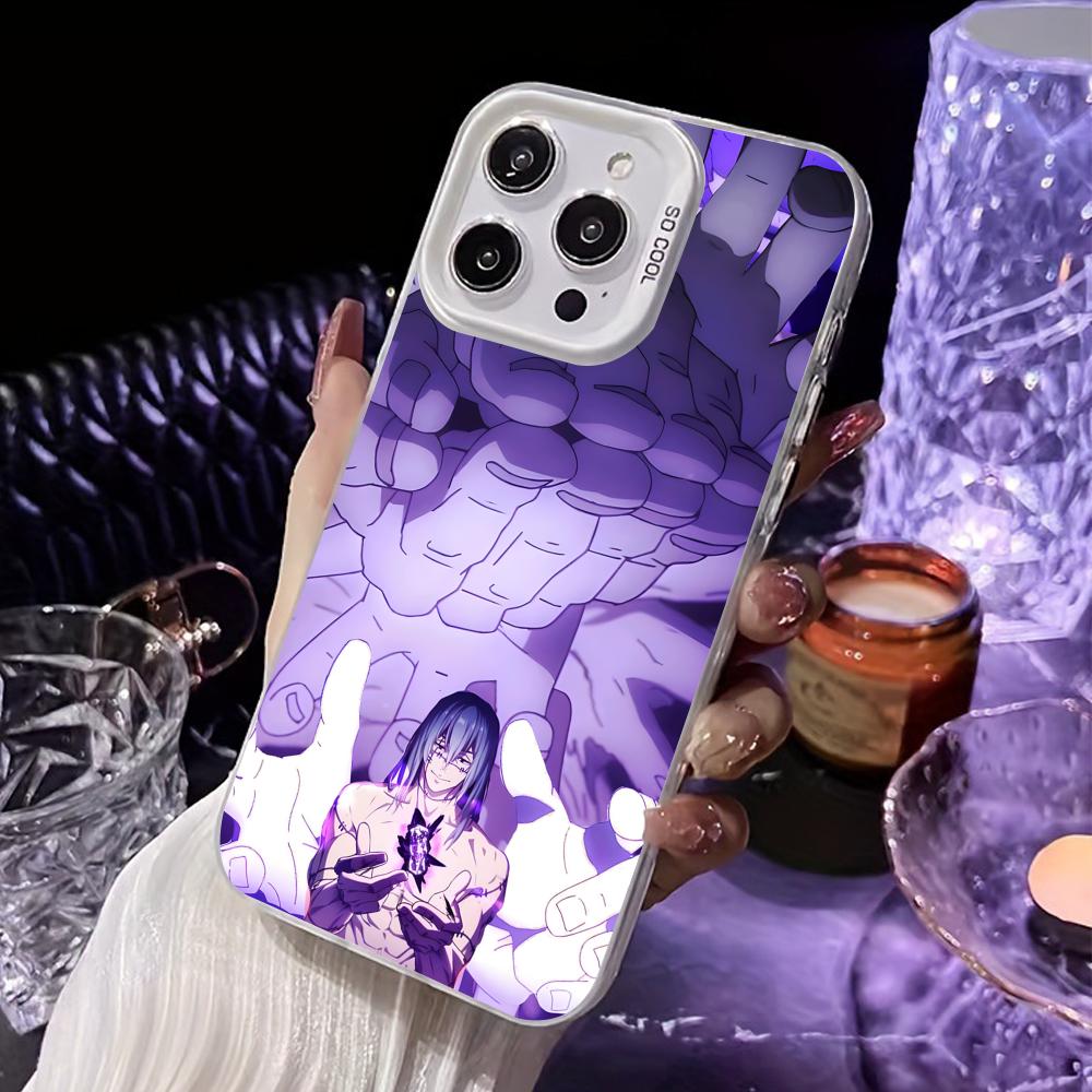 JJK Mahito Phone Case for iPhone 17 16 15 14 13 12 11 X XR XS Air Pro Max Plus White Colorful Silver Cover