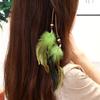 Vintage Headwear Feather Headdress Hair Clip Boho Style Hair Band Feather Headband  Girl