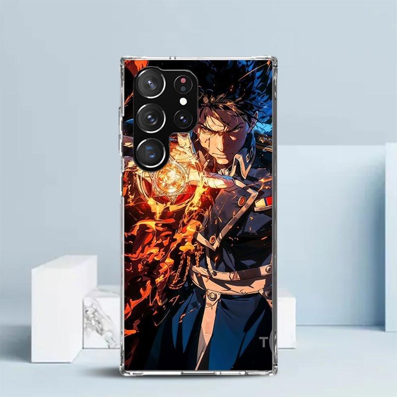 Anime F-ullmetal A-Alchemist Soft Cover for Samsung Galaxy S25 Edge S26 S24 S23 Ultra Phone Case S22 S21 Plus S20 FE Print Patte