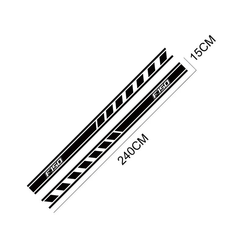 Pickup Door Side Stickers For Ford F 150 Raptor Truck Graphics Skirt Stripes Decor Decals Vinyl Cover Auto Tuning Accessories