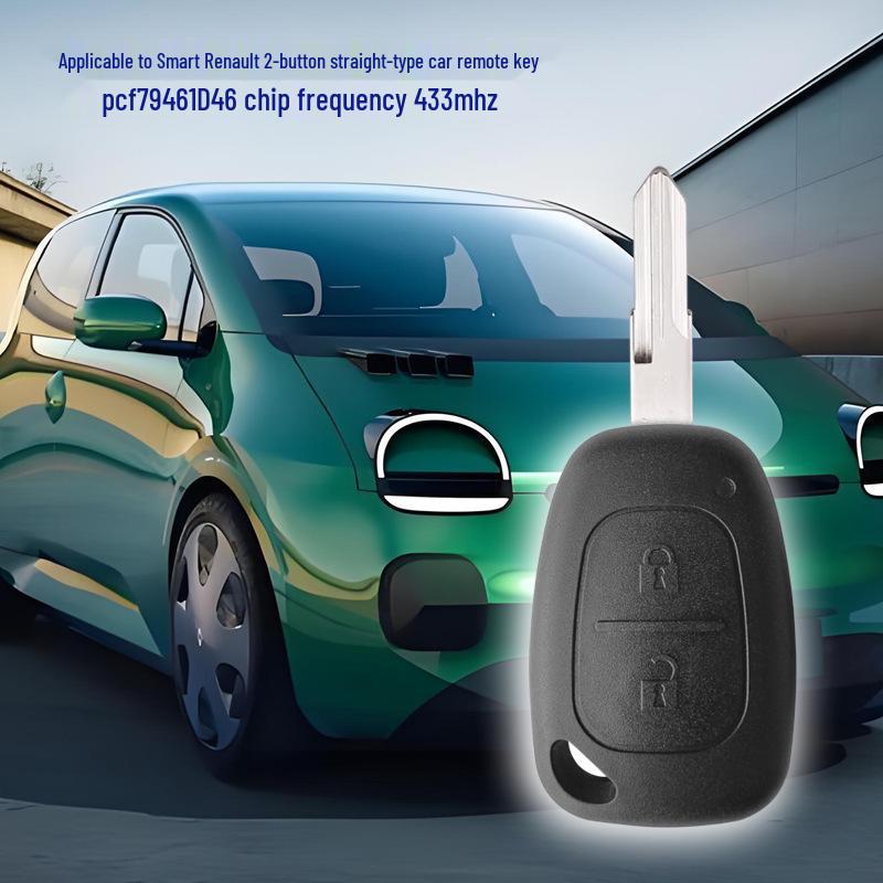 Renault Laguna 2-Button Remote Key Shell with 206 Key Blank Replacement