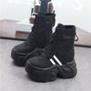Autumn new heightening Martin boots women's thick-soled high-heeled short boots children's thin muffin short boots women