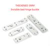 Innovative Bed Hook Connectors Strong & Reliable Bed Frame Brackets for Secure Bed Rails & Headboards 4 Pairs/set
