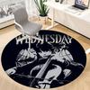 1pc Wednesday Addams Carpet, Round Non-Slip Durable Large Size Office Carpet, Suitable for Office yy250908045
