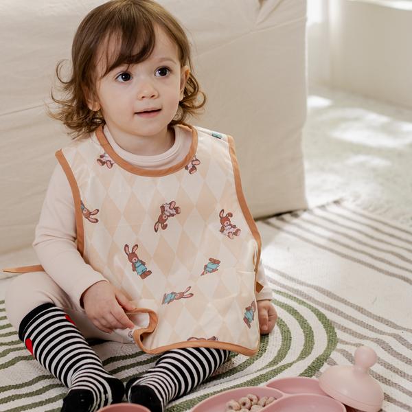 Domestic production baby waterproof bib self-directed baby food newborn bib 19 types, 1 piece, 1 piece, (vest type) 7 Petite Bird