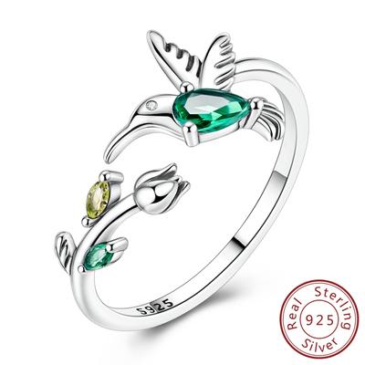 Copper Tulip Hummingbird Rings For Women Original Simple Design Foreve Ring Engagement Wedding Luxury Jewelry