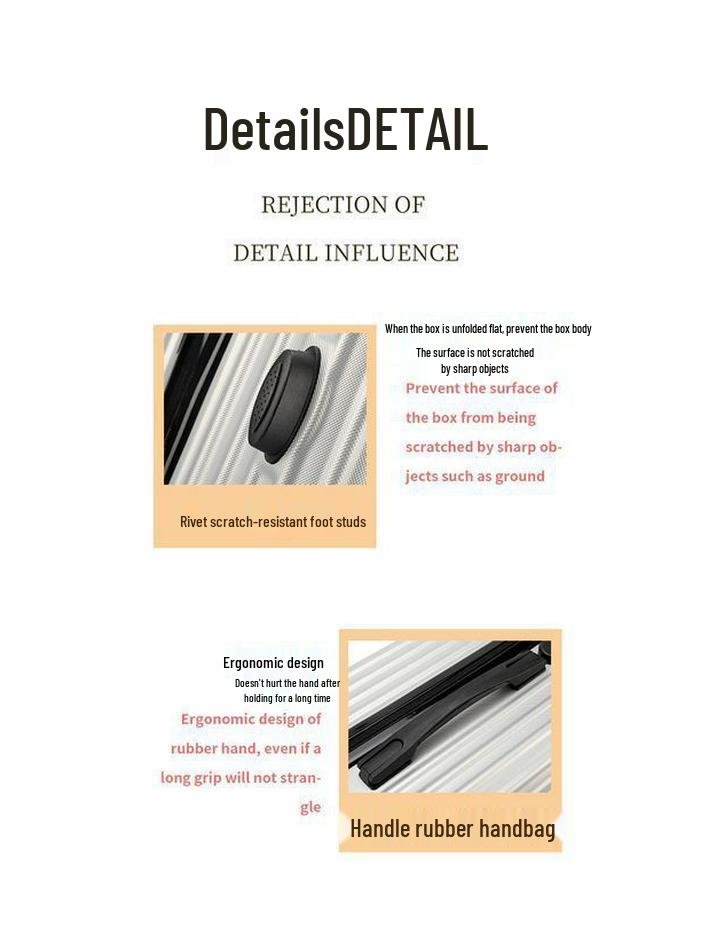 Sturdy and Durable Three-Piece Luggage Set with Anti-Collision Corners: 20, 24, 28 Inch Sizes