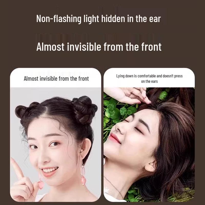 Invisible Ultra-Mini Bluetooth Sleep Earbuds - Comfortable, Noise-Cancelling, Non-Pressing, Pain-Free Earphones for Side Sleeping