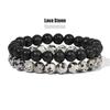 2Pcs/Set Bracelets For Women Natural Stone Bracelet Set Agates 8mm Beads Bangle Turquois Crystal Bracelet Me… More