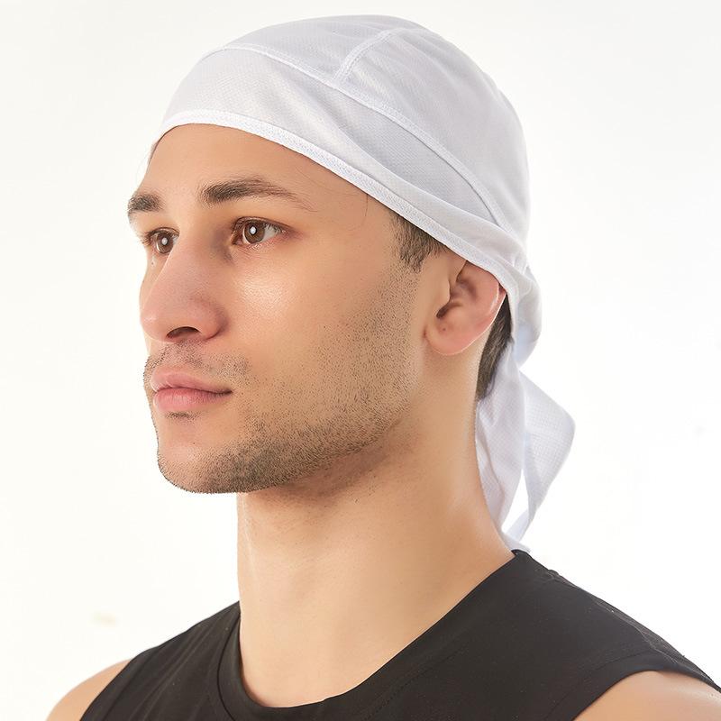 

Велосипедная бандана Повязка на голову Велосипедная быстросохнущая Влагоотводящая шапка Пиратская шапка Спорт на открытом воздухе Бег Повязка на голову Шапка от пота белый