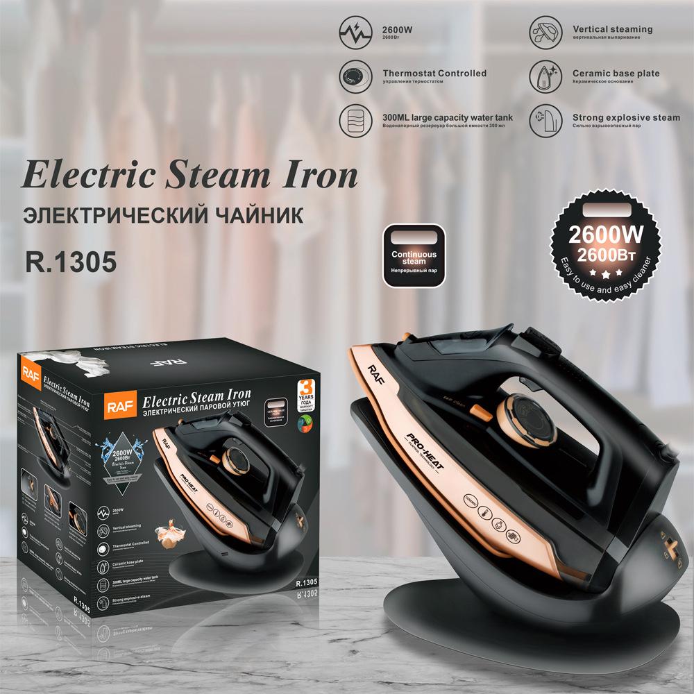 

RAF R.1305 EU Plug Steamer Iron Handheld Garment Steam Ironing Machine with 3 Temperature Modes Type A