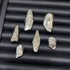 Artistic Irregular Texture Knuckle Ring Hip-Hop Style Niche Full Finger Rings For Men And Women