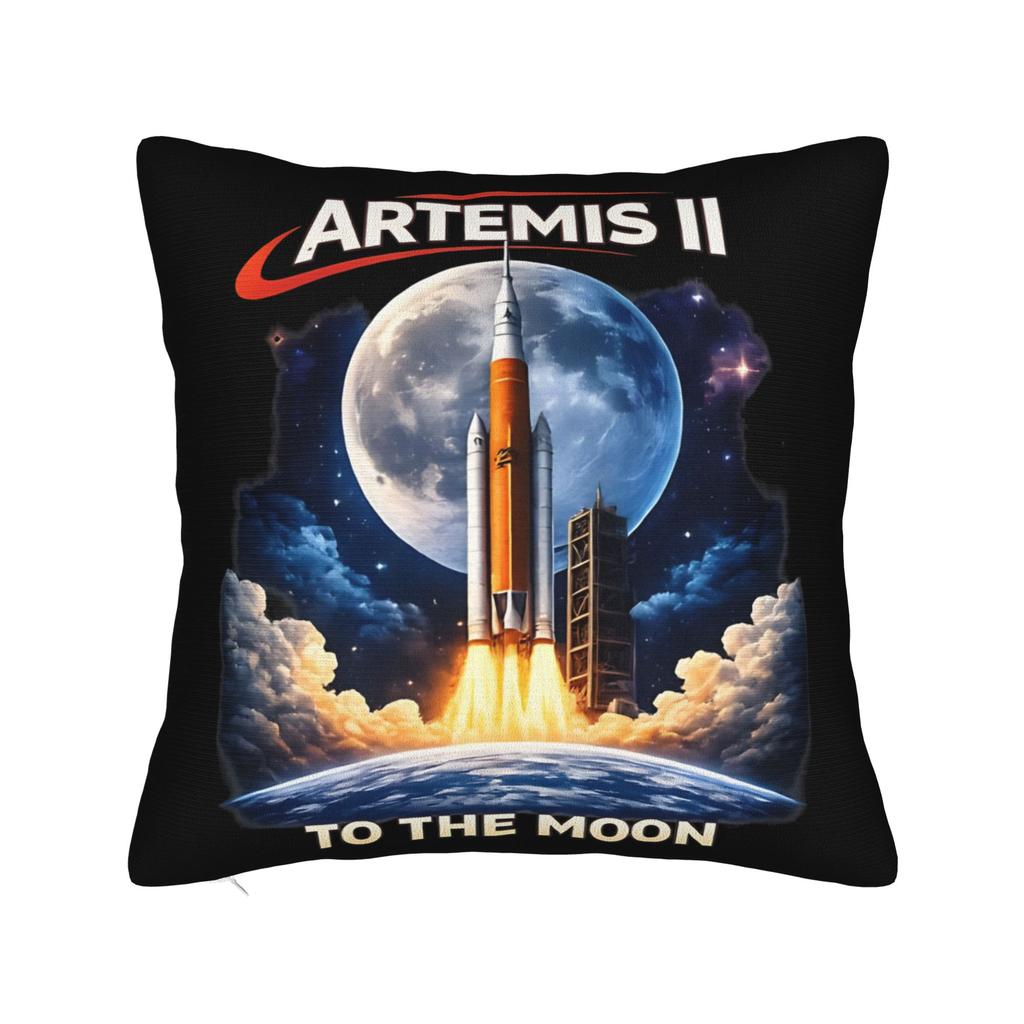 Artemis II Mission To the Moon Pillow Case Morden Pillow Cover Print Pillowcases For Sofa Car Home Decor