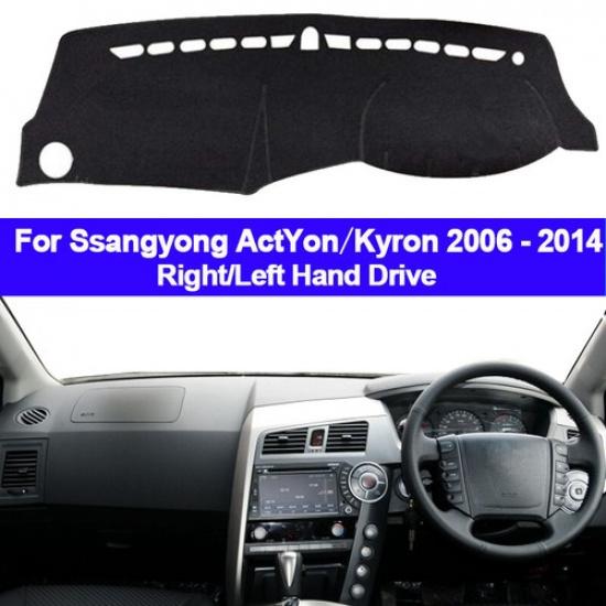 Car Auto Dash Mat Dashboard Cover Carpet For Ssangyong ActYon Kyron 2006 - 2014
