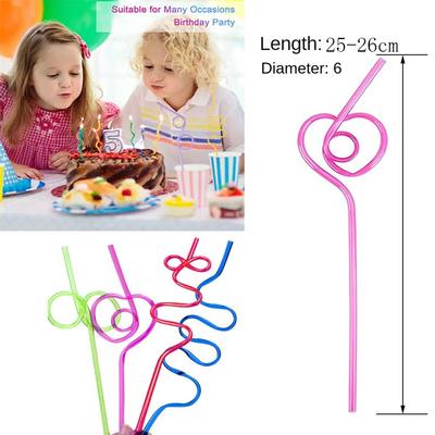 10Pcs Plastic Straw  Drinking Straws Love Creative Shade Colorful Art Long Flexible Wedding Party Supplies Kitchen Accessories