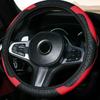 38cmCar Steering Wheel CoverAutomotive Accessories Embossed PU Leather Anti Slip Steering Wheel Cover Without Inner Ring15Inches
