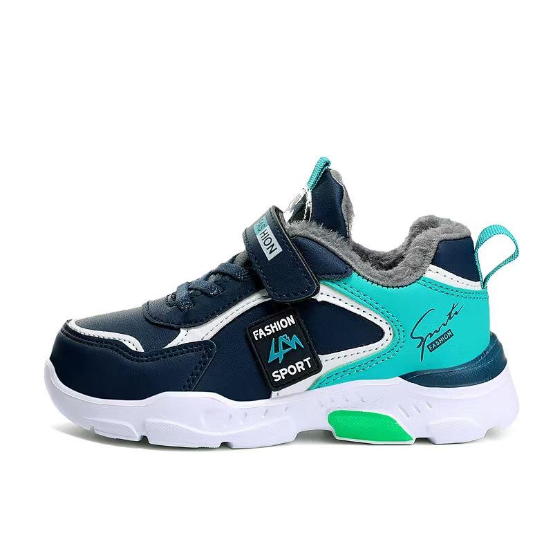 Boys' Waterproof Cotton Sneakers - Autumn/Winter 2025 Collection for Kids and Students