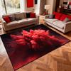 3D Rotes Pulverexplosion Design Wohnzimmerteppich Modern Abstrakt Rutschfest Faltbarer Teppich 200×300 Schlafzimmer Kinder Tatami-Matte Weich
