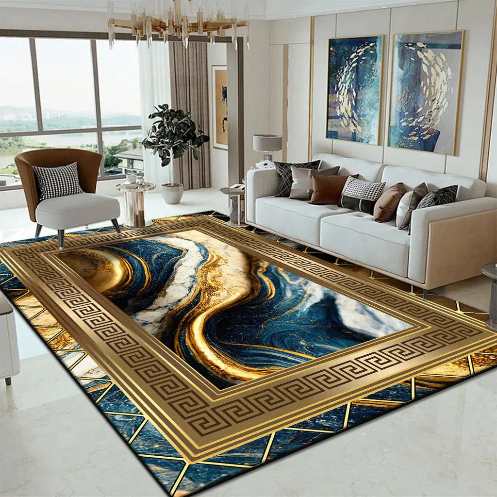 Luksusowe Duże Dywany do Salonu Dywan do Hali Willi w Stylu Europejskim Antypoślizgowy Dywan Dekoracyjny do Sypialni Zmywalna Mata pod Stoliki Kawowe