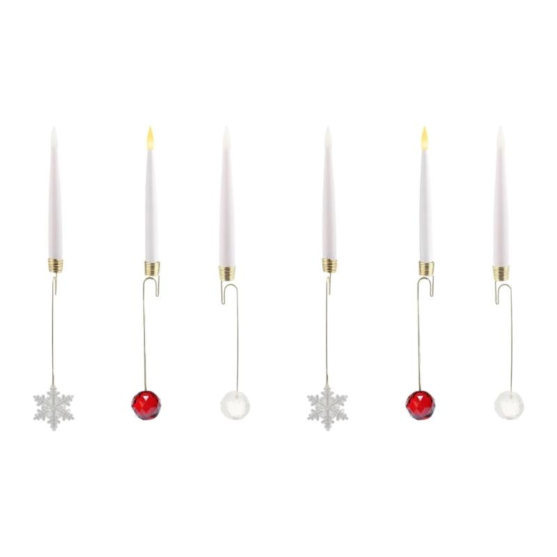 

Remote Controlled Unlit Tisane Radiances 12PCS with Fasteners for Christmas Tree Window Indoor Deck
