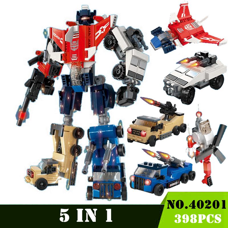 

Трансформация 6 в 1, городской полицейский динозавр, меха, деформация, робот-охранник, набор просветляющих блоков, детское образовательное здание gd40201