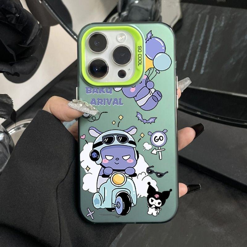 Moto Baku is suitable for Apple 15 couple iPhone14 cute mobile phone case 13mini anti-drop 12pro new 1.