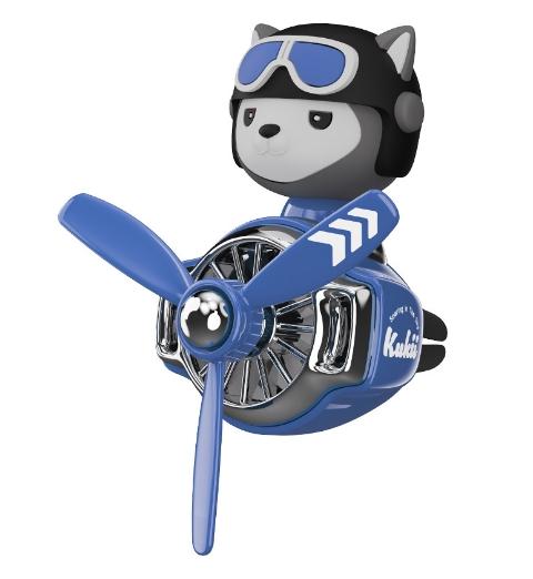 Rotating Pilot Bear Car Air Freshener Accessories Interior Decorations Fan Vent Clips Perfume Fragrance Diffuser Aroma