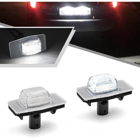 2Pcs LED License Plate Lights Number Lamp for Maz'da Miata MX-5 1999-2005/Protege 99-03/Protege5 02-03 Powered by High Power SMD Xenon White LED