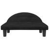 VidaXL Dog Bed, Pet Sofa with Wooden Frame, Basket for Puppies Indoor House, Black 171942