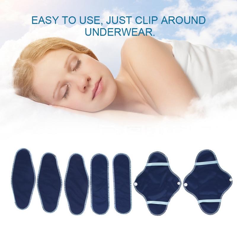 

8 шт./комплект женских многоразовых менструальных прокладок, набор водонепроницаемых гигиенических тканевых прокладок