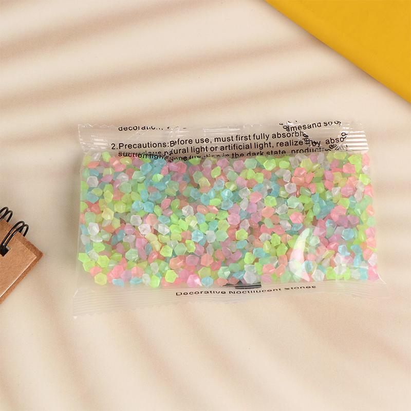 

1000 шт. светящийся песок светится в темноте галька камень домашний сад открытый дорожка газон украшение аквариум декор 3-5 мм разноцветный